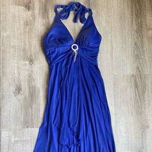 Full length halter top dress